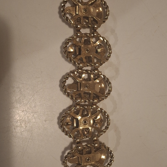 Impressive 1950's Selro Selini Elaborate Asian Princess Necklace and Bracelet - Picture 6 of 12